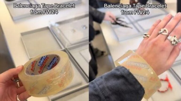 Un Rotolo Di Scotch Come Bracciale La Nuova Trovata Di Balenciaga Dal